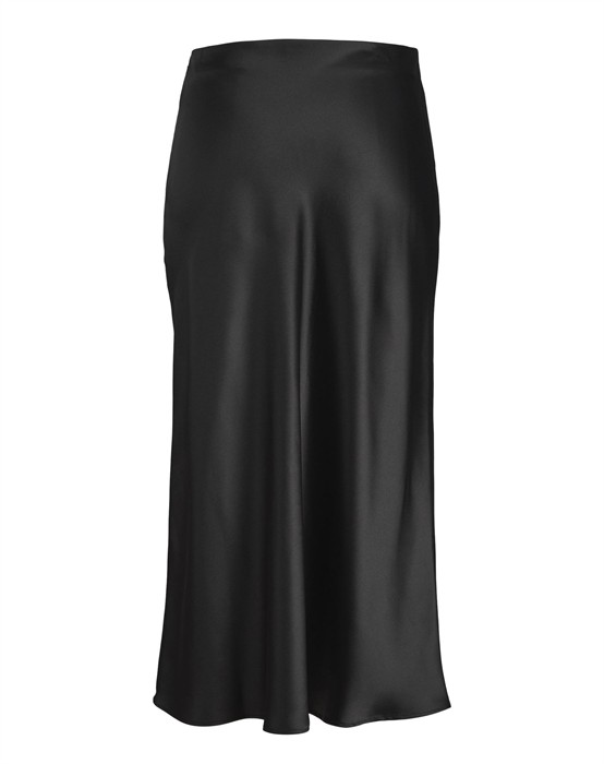 Kimmie Satin Midi Nederdel
